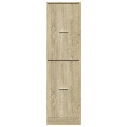 Apoteksskåp sonoma-ek 40x41x144,5 cm konstruerat trä