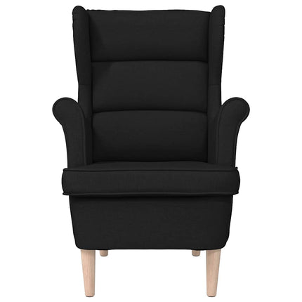 Fåtölj svart 74x84x100 cm tyg