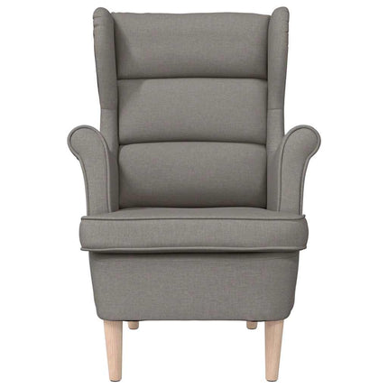 Fåtölj taupe 74x84x100 cm tyg