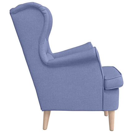 Fåtölj Jeans Blå 74x84x100 cm tyg