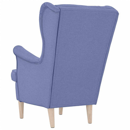 Fåtölj Jeans Blå 74x84x100 cm tyg