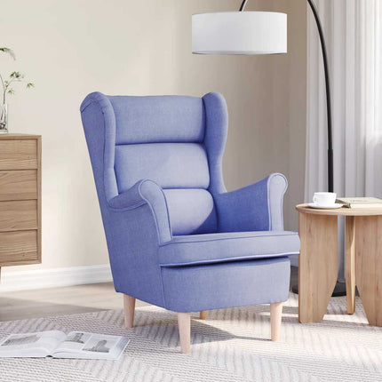 Fåtölj Jeans Blå 74x84x100 cm tyg