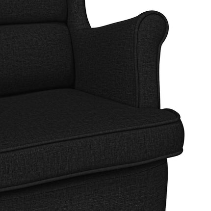 Gungstol svart 74x90x102 cm tyg