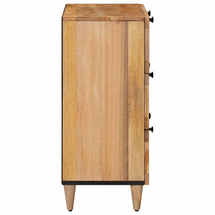 Sideboard 2 pcs Naturfärg 60 x 33 x 75 cm Massivt mangoträ