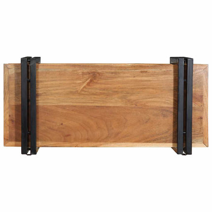 Vägghylla 70x33x35 cm massivt trä akacia