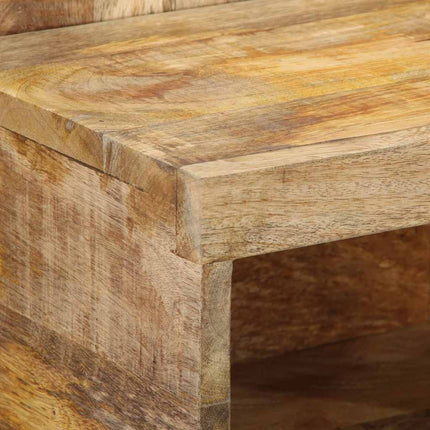 Sängbord 50x27x50 cm massivt grovt mangoträ