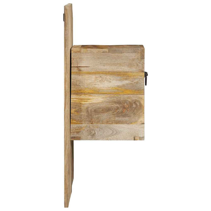Sängbord 60x32x80 cm massivt grovt mangoträ