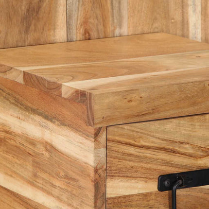 Sängbord 60x32x80 cm massivt akaciaträ