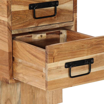 Sängbord 60x32x80 cm massivt akaciaträ
