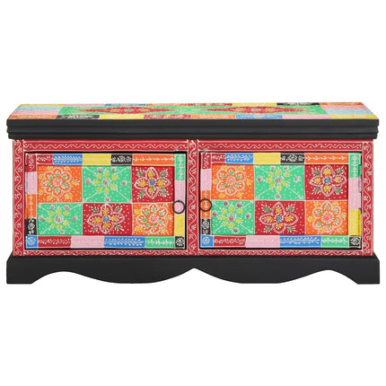 Soffbord Flerfärgat 90X50X40 Cm Massivt Trä Mango