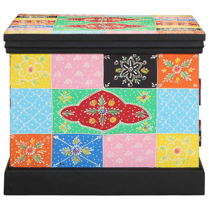 Soffbord Flerfärgat 90X50X40 Cm Massivt Trä Mango