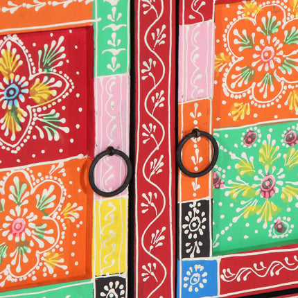 Soffbord Flerfärgat 90X50X40 Cm Massivt Trä Mango