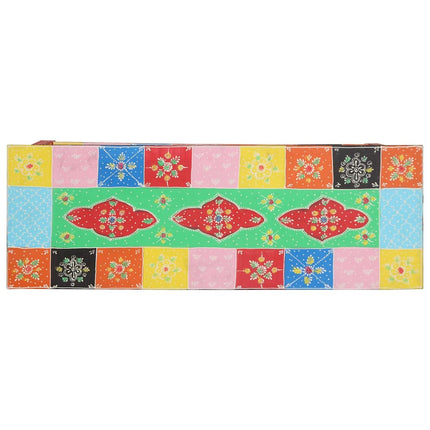 Konsolbord med låda Flerfärgsdesign 100 x 30 x 77 cm
