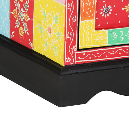 Lådans skåp Flerfärgsdesign 40 x 40 x 60 cm Massivt mangoträ