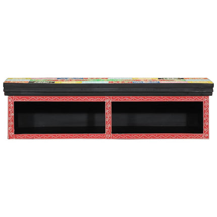 TV-skåp Flerfärgsdesign 80 x 30 x 22 cm Konstruerat trä