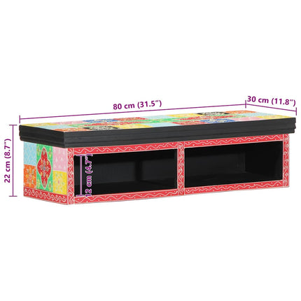 TV-skåp Flerfärgsdesign 80 x 30 x 22 cm Konstruerat trä