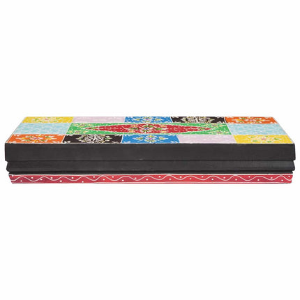 Vägg hyllor Flerfärgsdesign 40 x 20 x 6 cm Massivt mangoträ