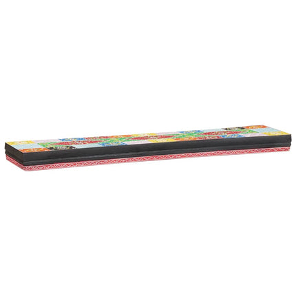 Vägg hyllor Väggmonterat 3 st Flerfärgsdesign 100 x 20 x 6 cm