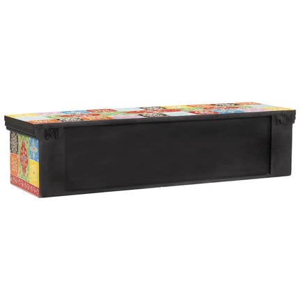TV-skåp Flerfärgsdesign 100 x 30 x 24 cm Massivt Mangoträ
