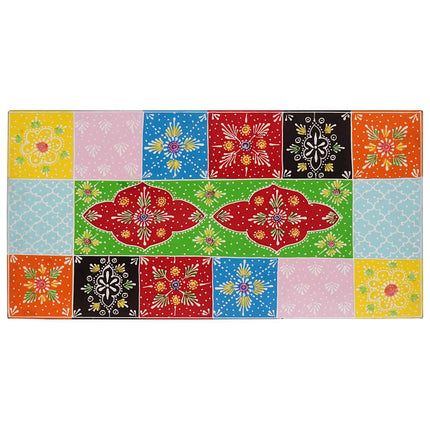 TV-skåp Flerfärgsdesign 60 x 30 x 24 cm Massivt Mangoträ