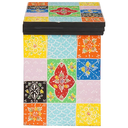 Nattduksbord med låda 2 pcs Flerfärgsdesign 40 x 30 x 40 cm