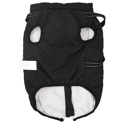 Hundtäcke med sele vattentät reflex svart L48