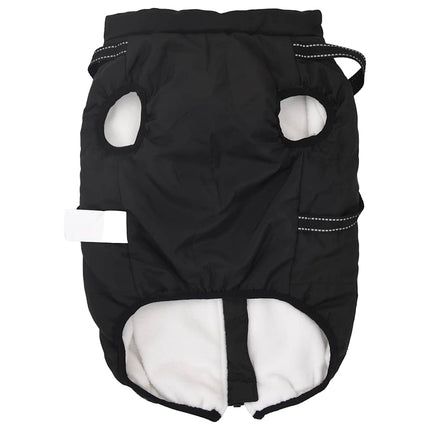 Hundtäcke med sele vattentät reflex svart L52