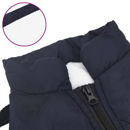 Hundtäcke med sele vattentät reflex marinblå L24