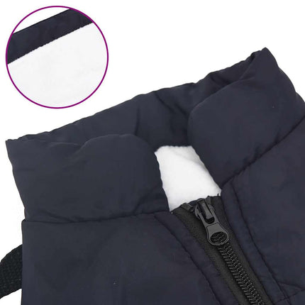 Hundtäcke med sele vattentät reflex marinblå L28