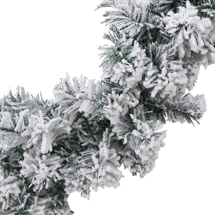 Julgirlang med LED-lampor grön 10 m PVC