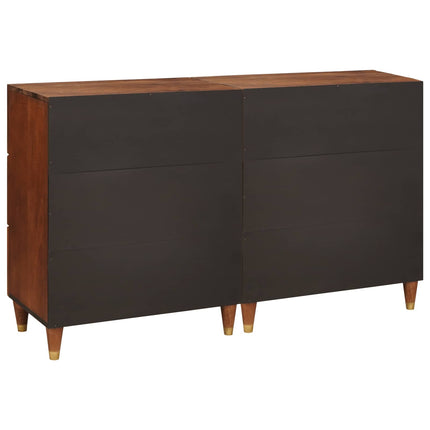 Skänksats 2 pcs Brun 60 x 33,5 x 75 cm Massivt mangoträ