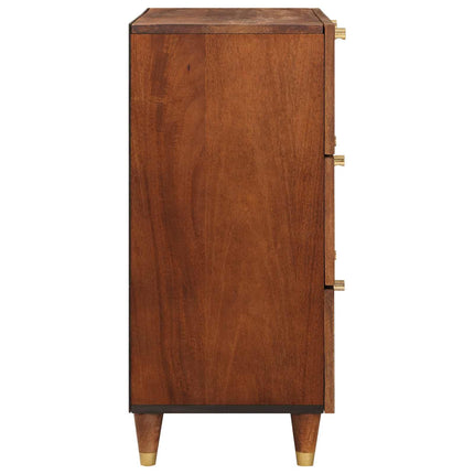 Skänksats 2 pcs Brun 60 x 33,5 x 75 cm Massivt mangoträ