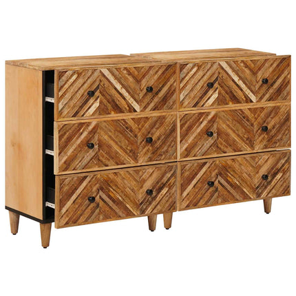 Förvaringsskåp 2 pcs Brun 60 x 33,5 x 75 cm Massivt mangoträ