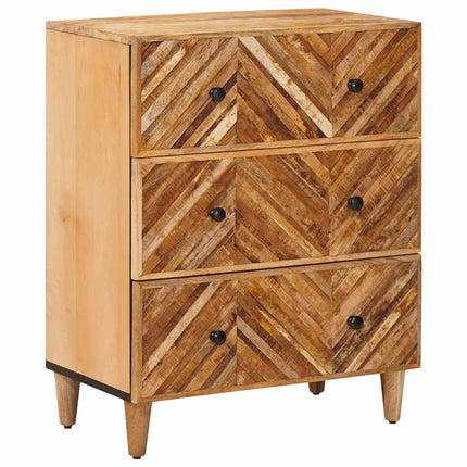 Förvaringsskåp 2 pcs Brun 60 x 33,5 x 75 cm Massivt mangoträ