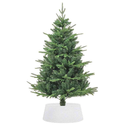 Julgranskrage vit Ø65x23 cm plast