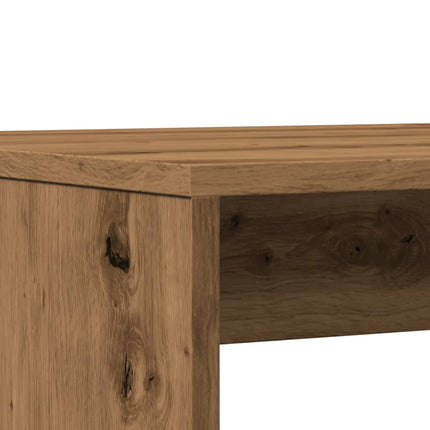 Matbord Med Bänkar 3 Delar Konstruerat Trä