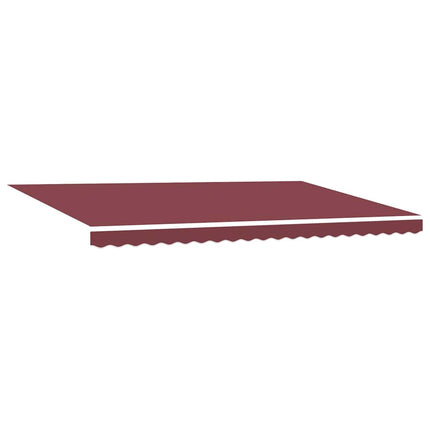 Markis automatiskt infällbar vinröd 500x300 cm
