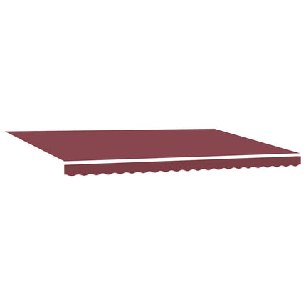 Markis automatiskt infällbar vinröd 500x300 cm