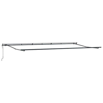 Markis automatiskt infällbar vinröd 600x300 cm