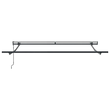 Markis automatiskt infällbar brun 300x250 cm