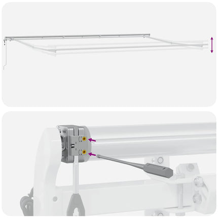 Markis automatiskt infällbar 600x300 cm brun