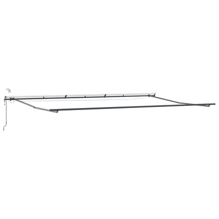 Markis automatiskt infällbar med LEDs 600x300 cm brun