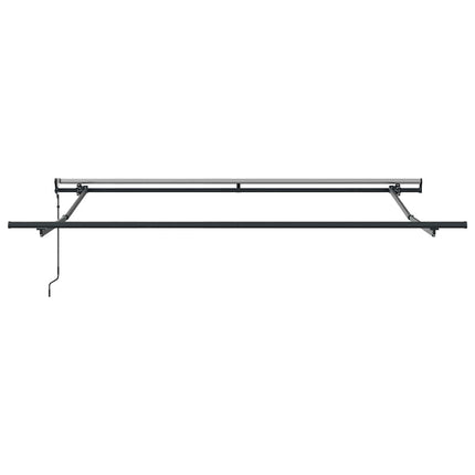 Markis automatiskt infällbar antracit&vit 300x250 cm