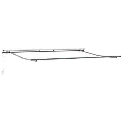 Markis automatiskt infällbar antracit&vit 450x300 cm