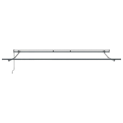 Markis automatiskt infällbar antracit&vit 450x300 cm