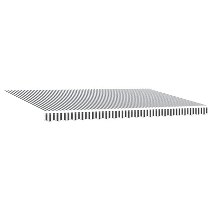 Markis manuellt infällbar med LEDs antracit&vit 500x300 cm