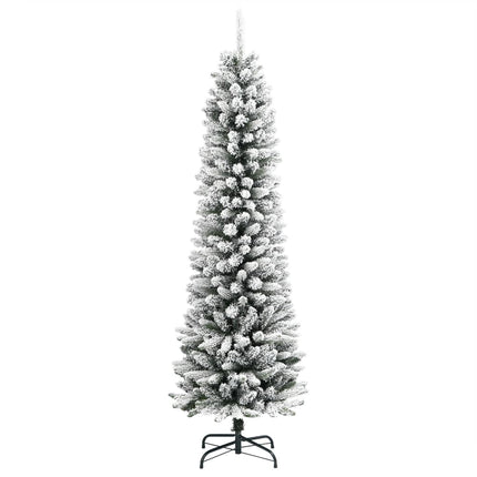 Smal plastgran med snö 180 cm PVC&PE