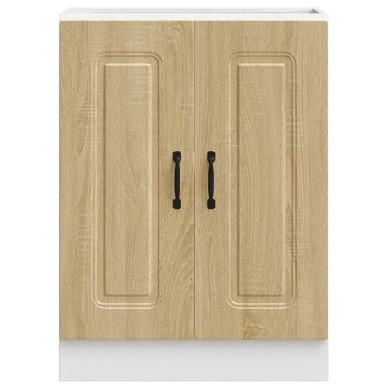 Diskbänk underskåp sonoma-ek 60x46x81,5 cm konstruerat trä