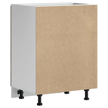 Diskbänk underskåp rökfärgad ek 60x46x81,5 cm konstruerat trä