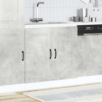 Diskbänk underskåp betonggrå 80x46x81,5 cm konstruerat trä